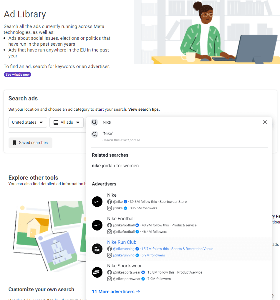 Ad Library Search
