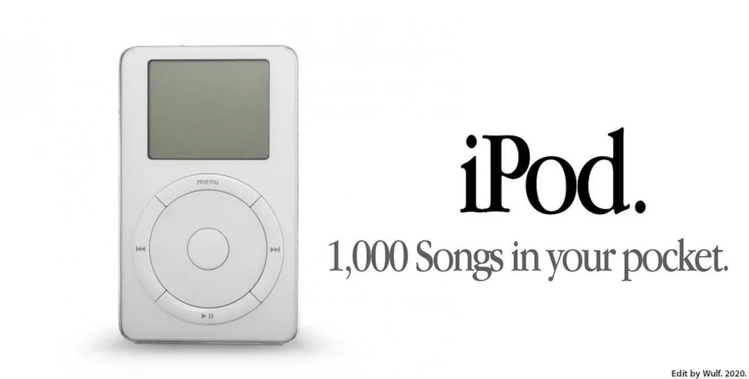 Apple 1000 Songs advertising design example