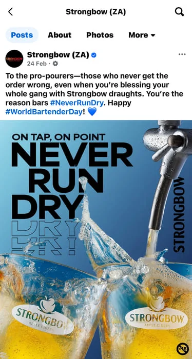 Branded hashtags on Facebook