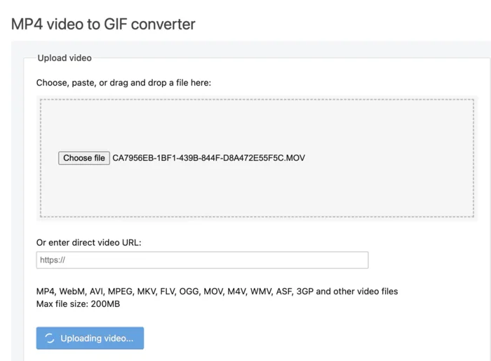 Ezigif video upload