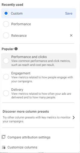 Facebook ads performance