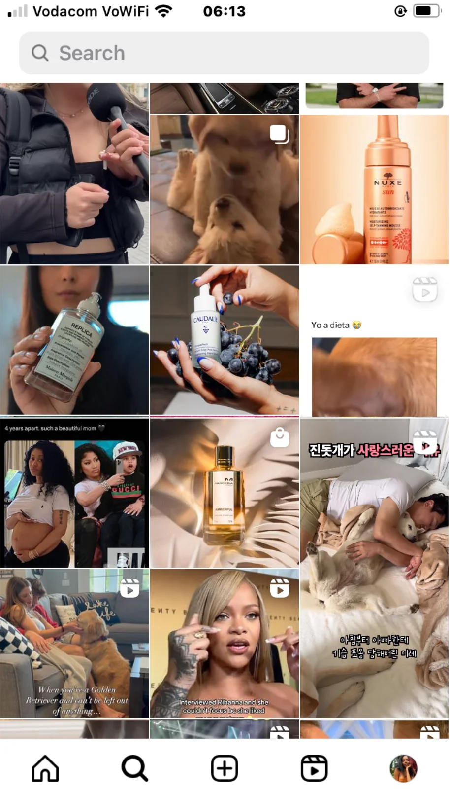 Instagram Explore feed