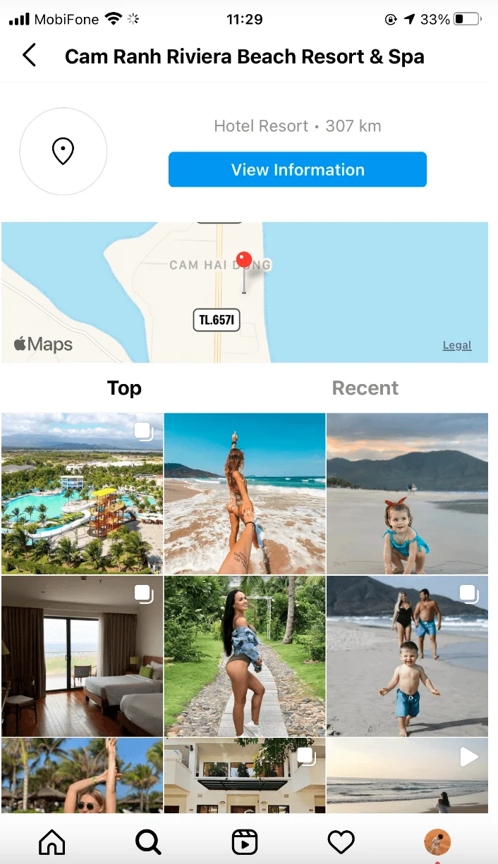 Instagram geo-tagging
