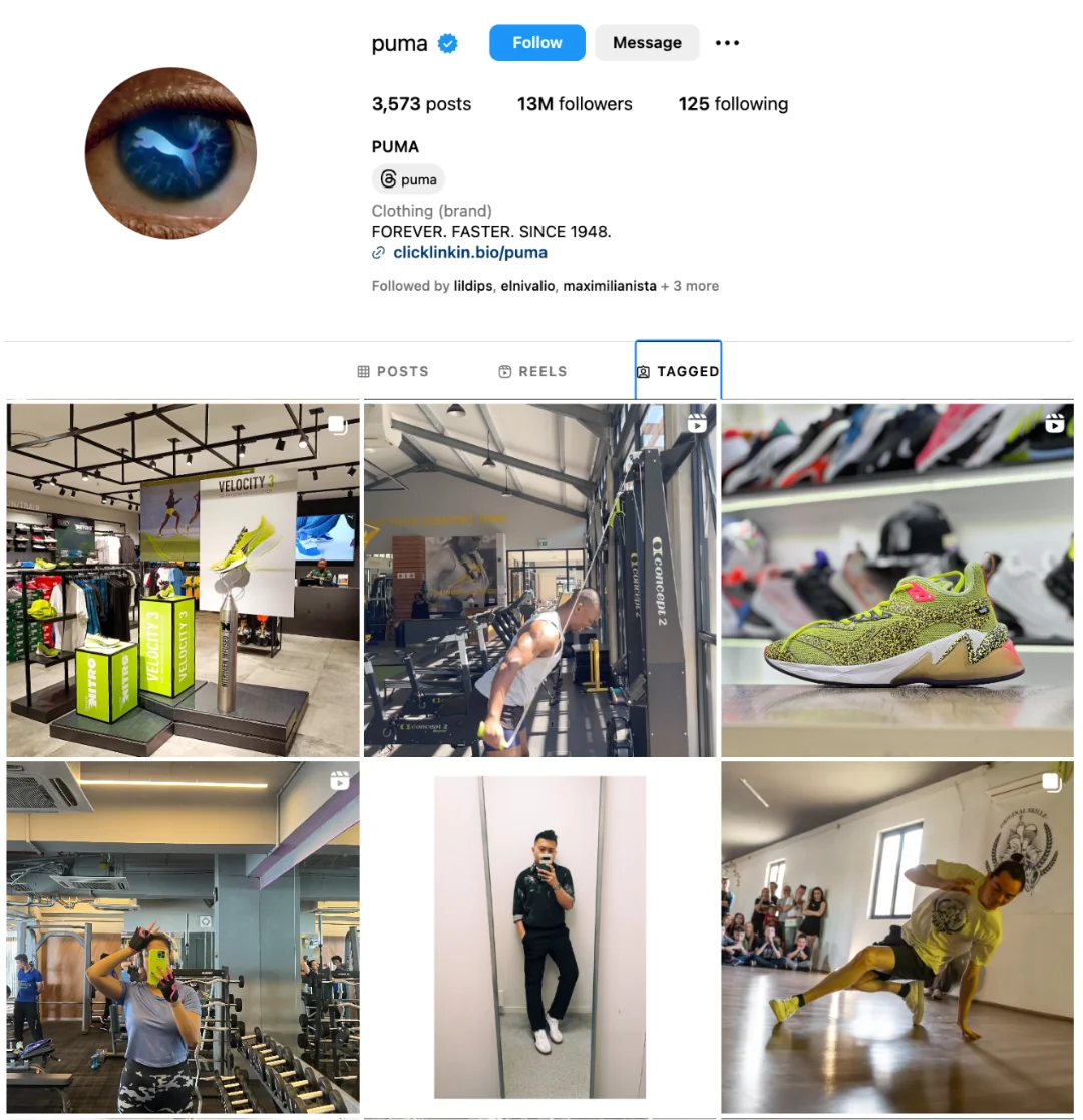 Instagram Puma tagged photos