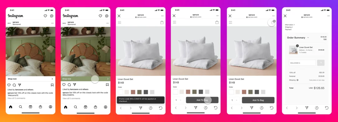 Instagram Shop - adding promo codes