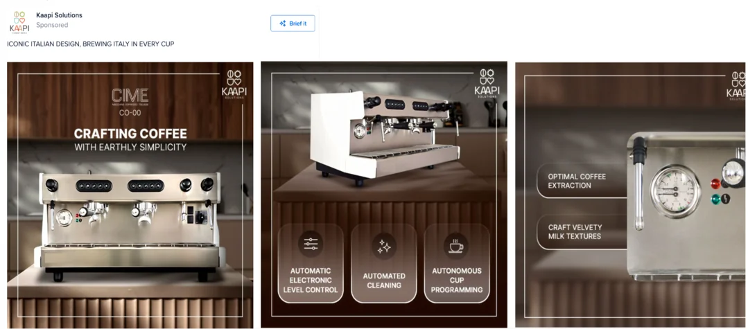Kaapi Solutions carousel ad