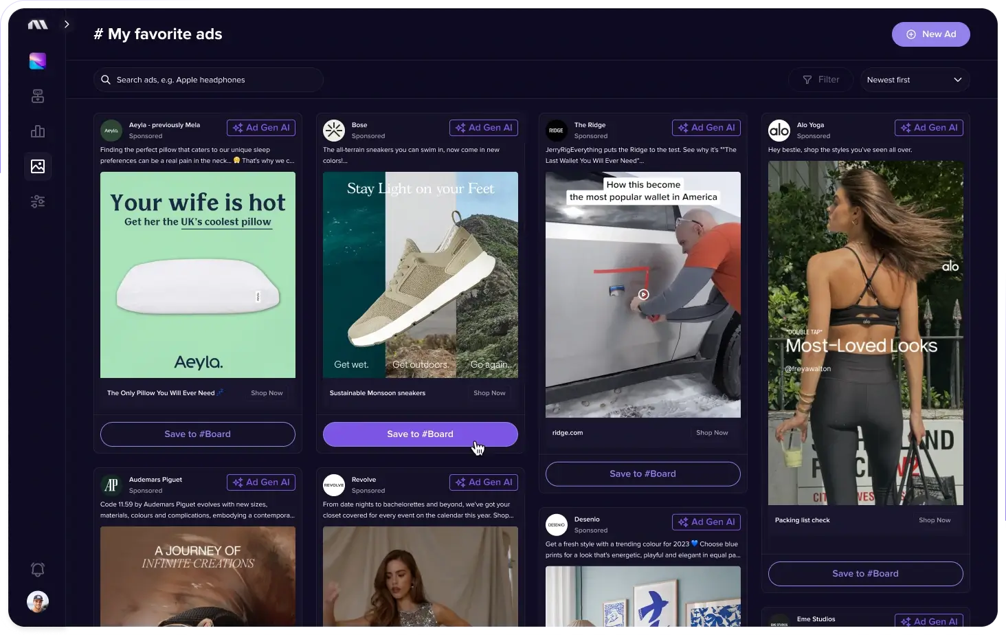 Madgicx Ad Library - Facebook ad examples