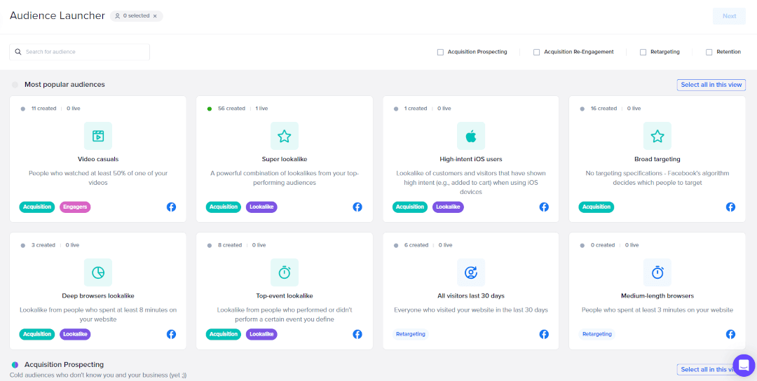 Madgicx - Audience Launcher