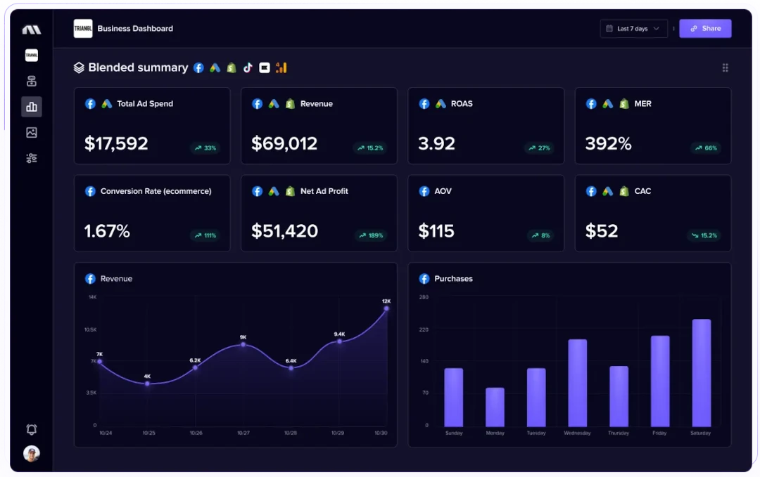Madgicx Business Dashboard