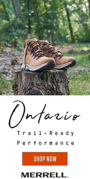 Merrell display ad design example