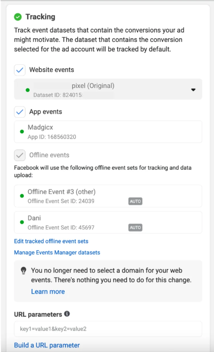 Meta Ads Manager - Tracking