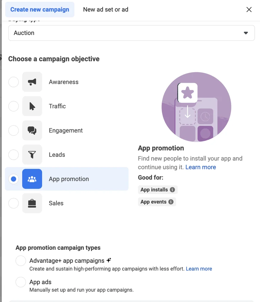 Meta Advantage+ app campaigns