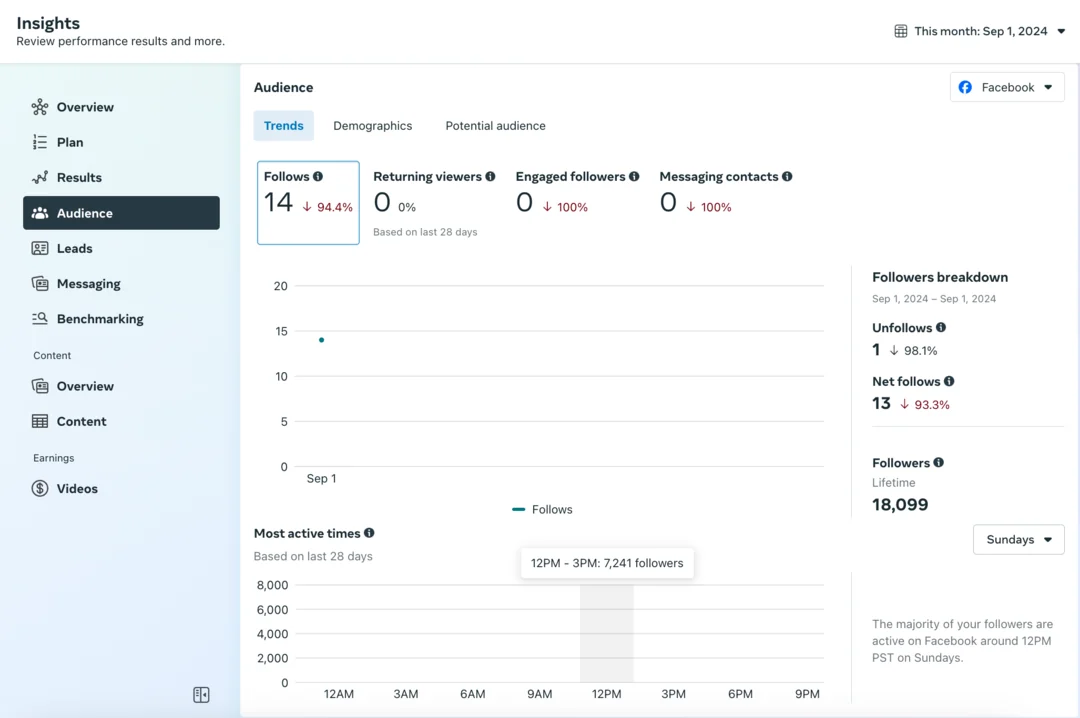 Meta Business Suite Audience Insights