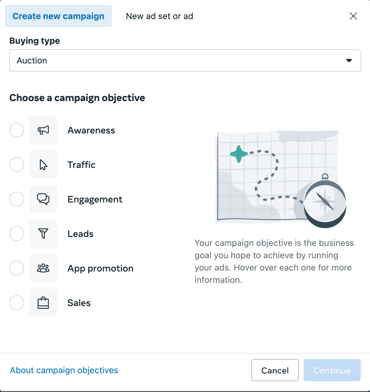 Meta campaign objectives