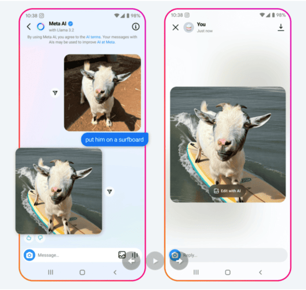 Meta edit with AI