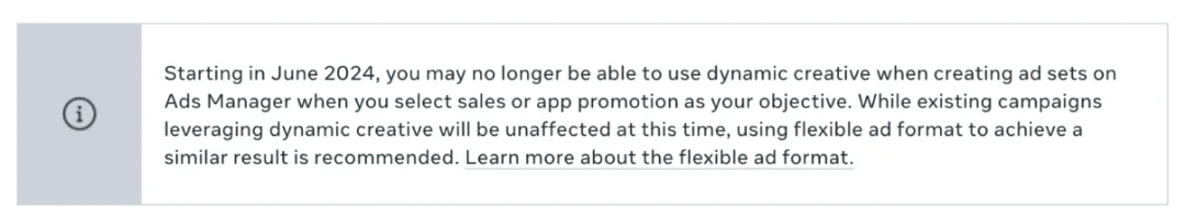 Meta flexible format for sales and app objectives_