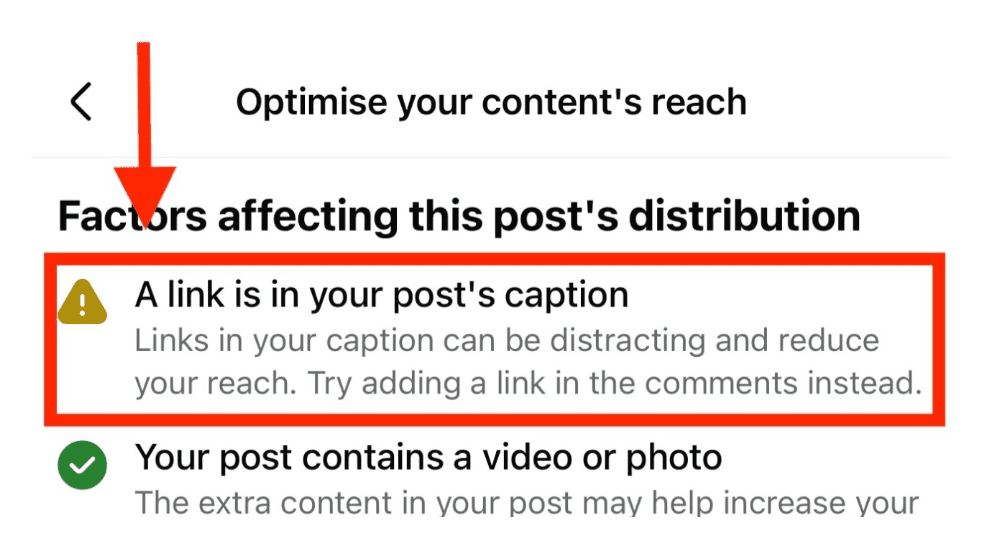 Meta says stop dropping links in facebook posts