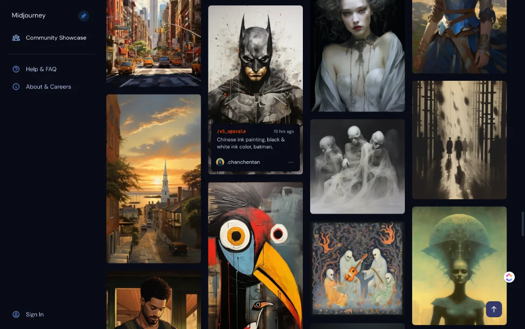 Midjourney gallery.