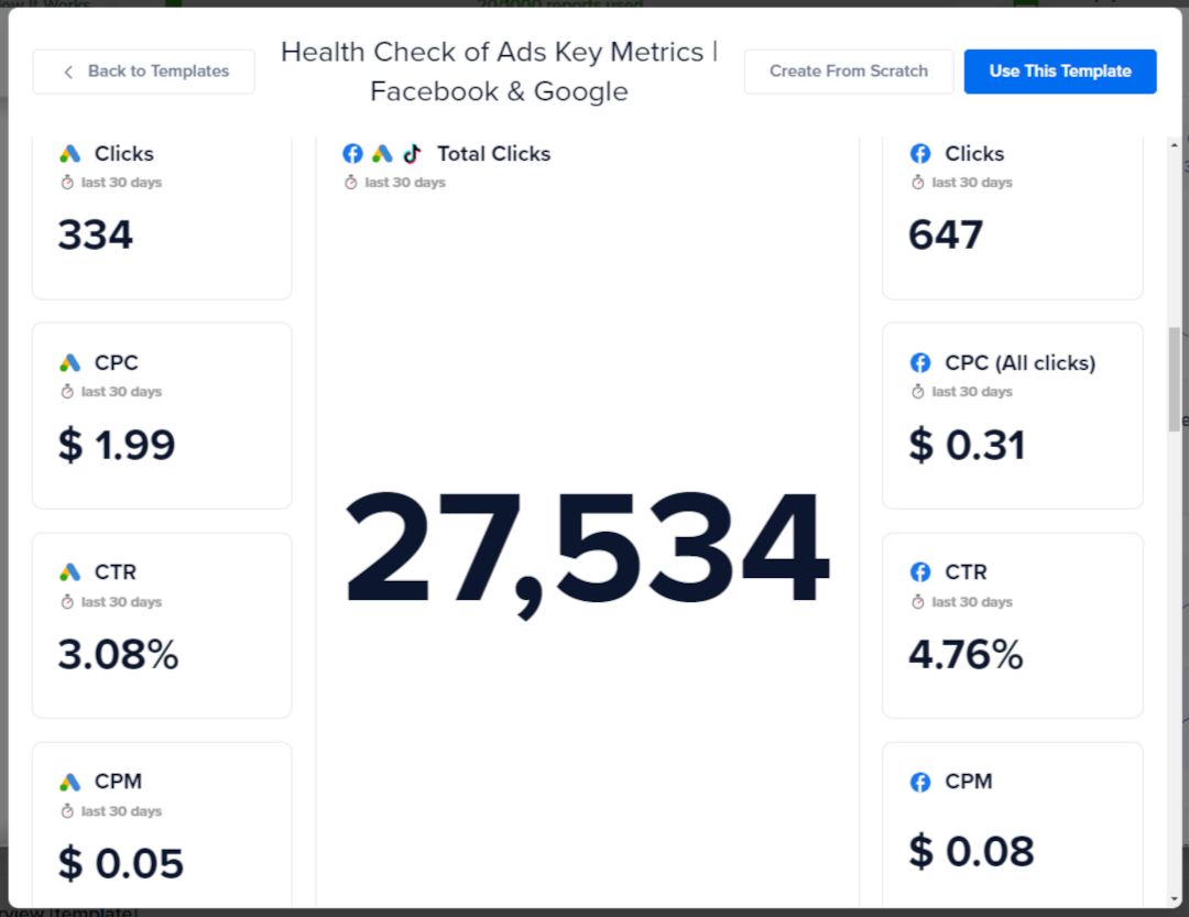 One-Click Report - social media data collection automation tool