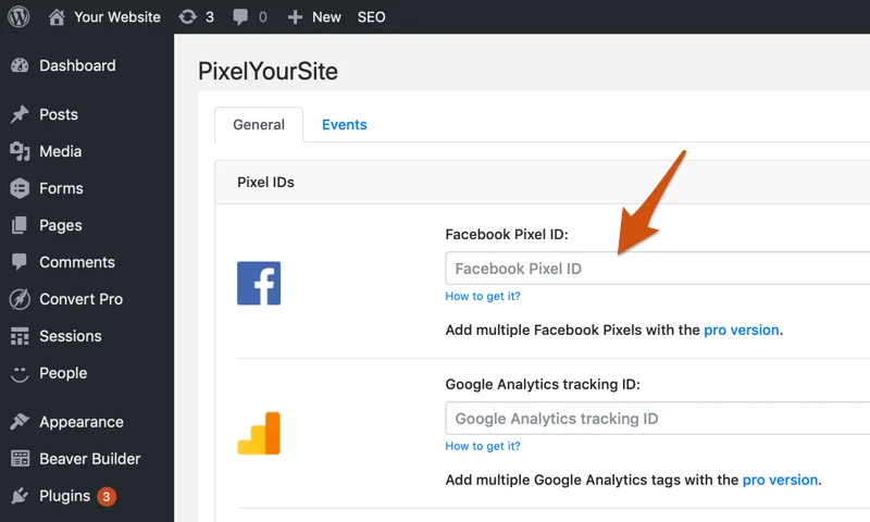 Pixelyoursite - Install Facebook Pixel
