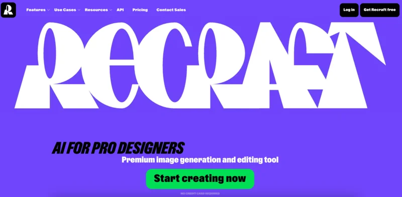 Recraft homepage