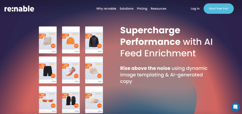 Renable homepage