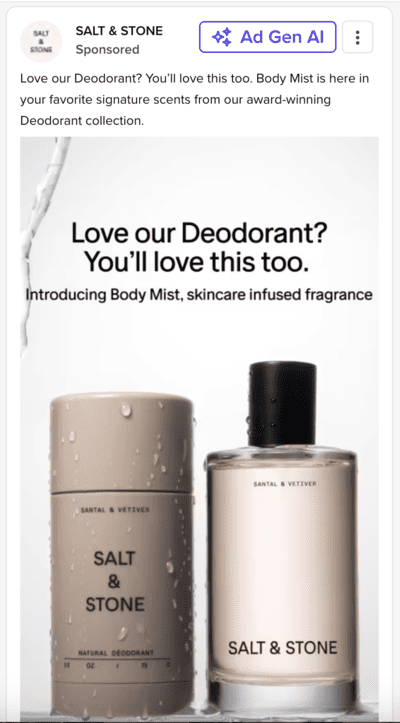 Salt & Stone - Cross-sell retargeting