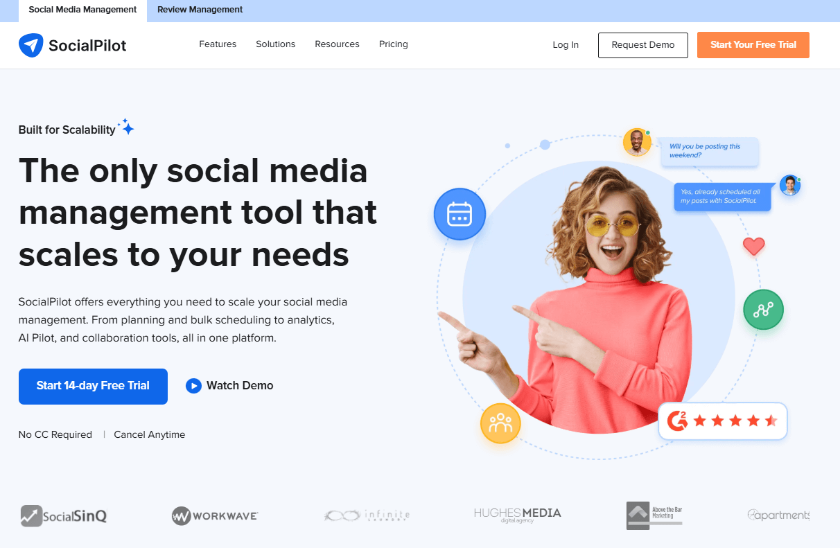 SocialPilot website