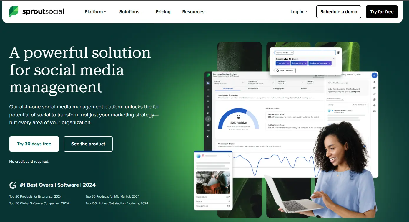 Sprout Social - AI Marketing tools