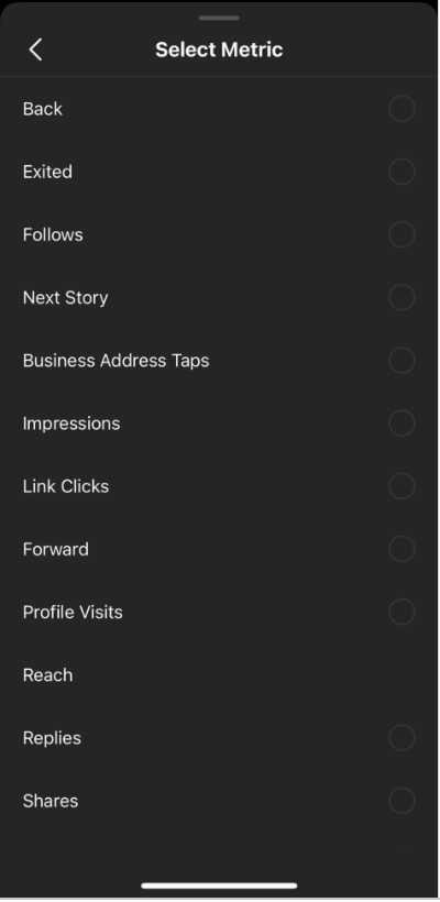 View navigation insights for IG Stories 5