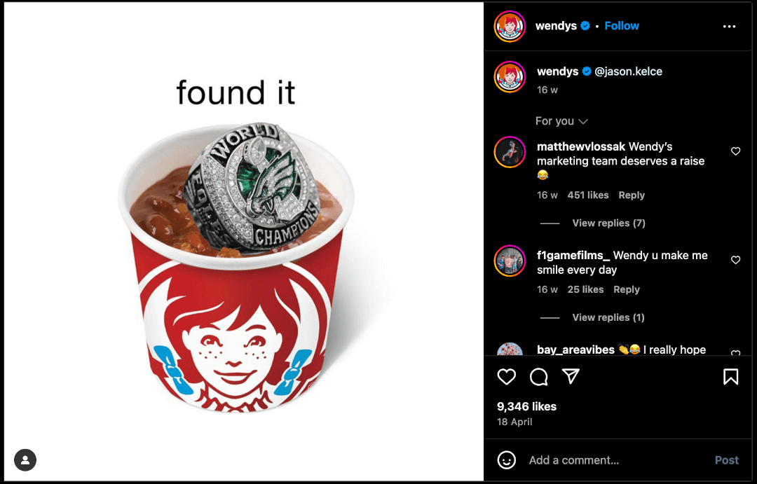 Wendy’s X journey - social media campaigns