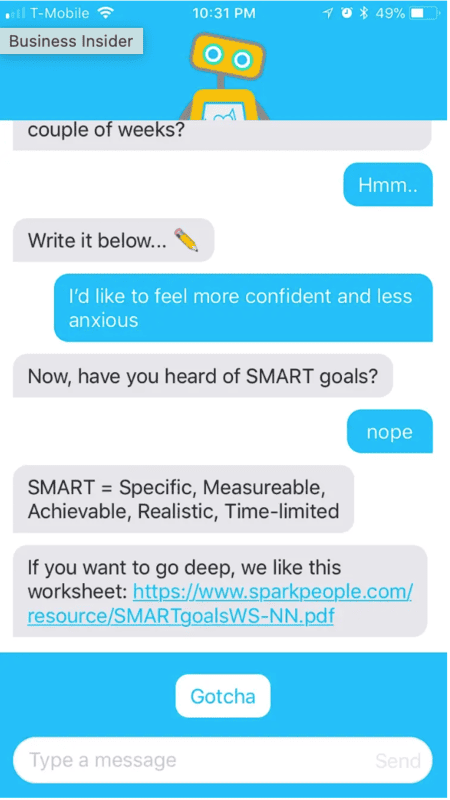 Woebot Emotion AI