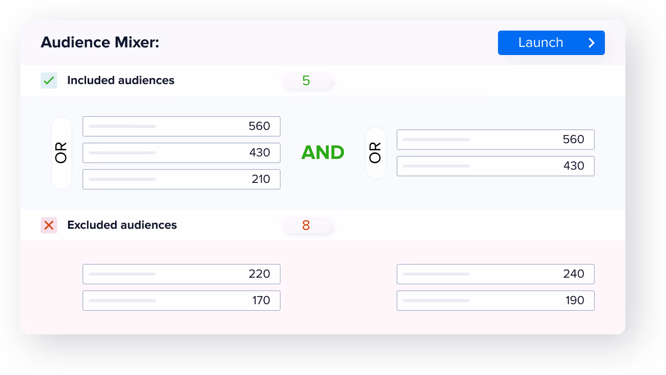 Intersect and Exclude Audiences for Laser-Accurate Targeting | Madgicx Audience Studio