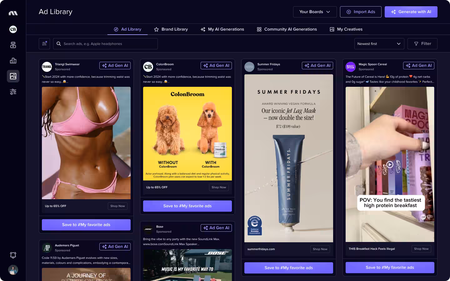 Madgicx Ad Library