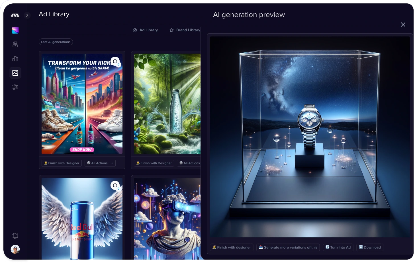 Madgicx AI ad generator